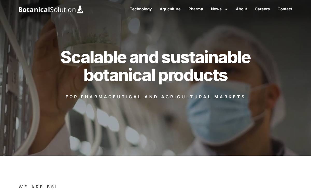 Botanical Solution website preview