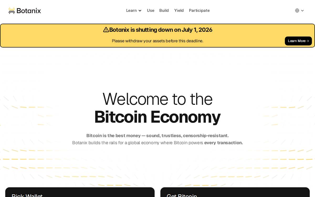 Botanix website preview