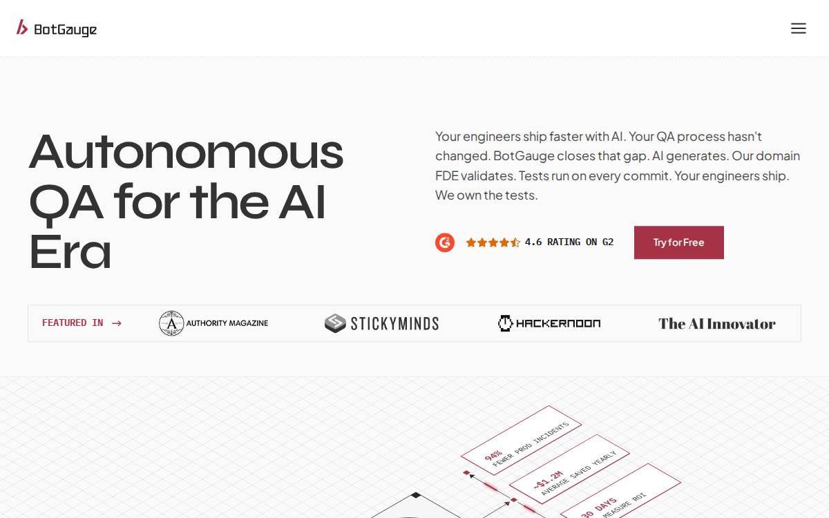 Botgauge website preview