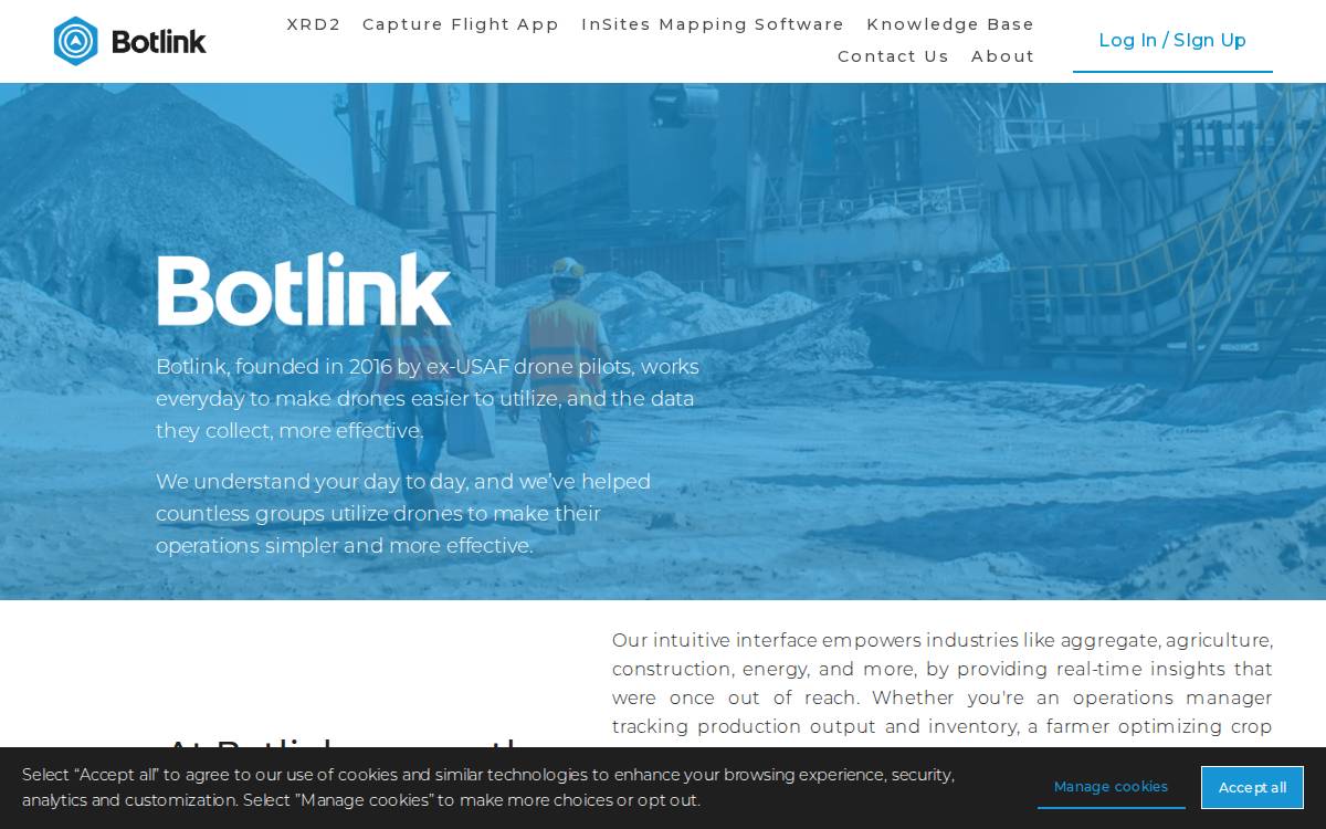 Botlink website preview