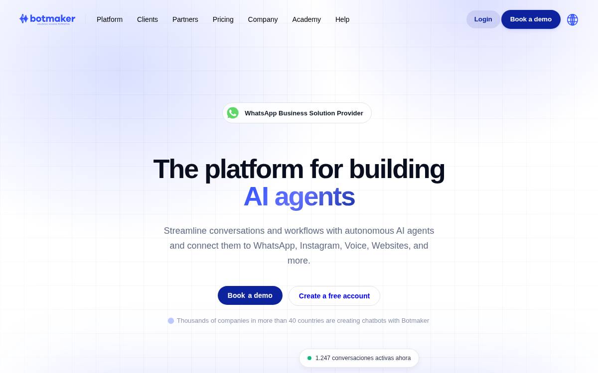 Botmaker website preview