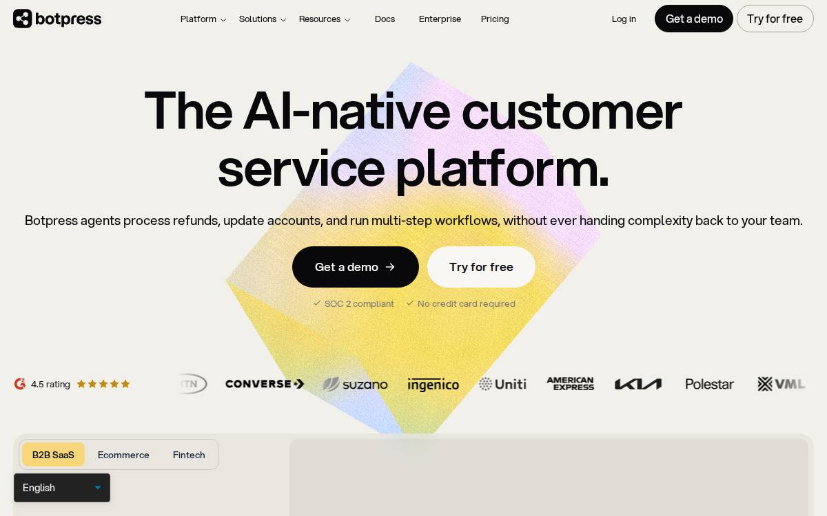 Botpress website preview