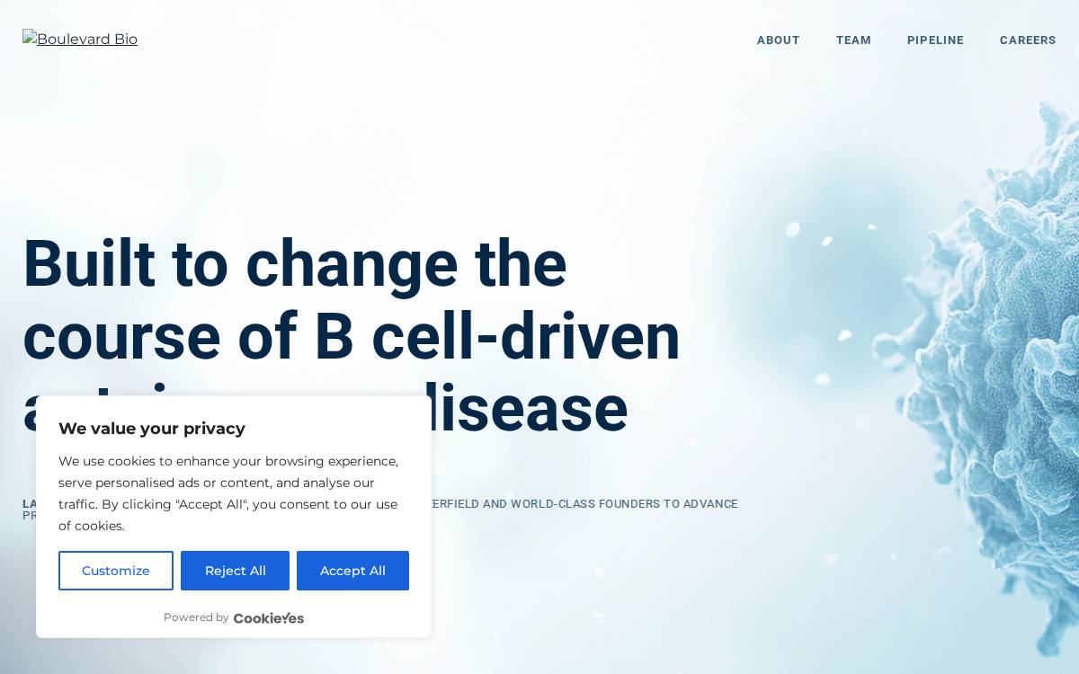 Boulevard Bio website preview