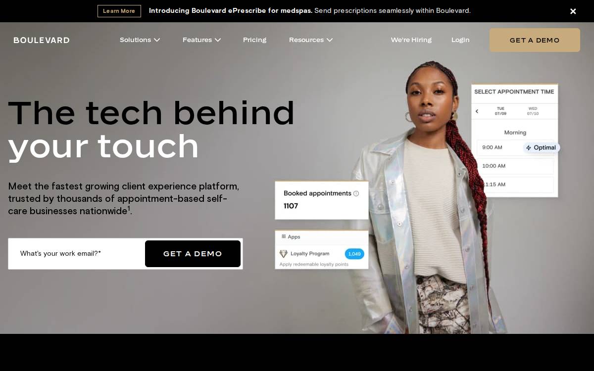 Boulevard website preview