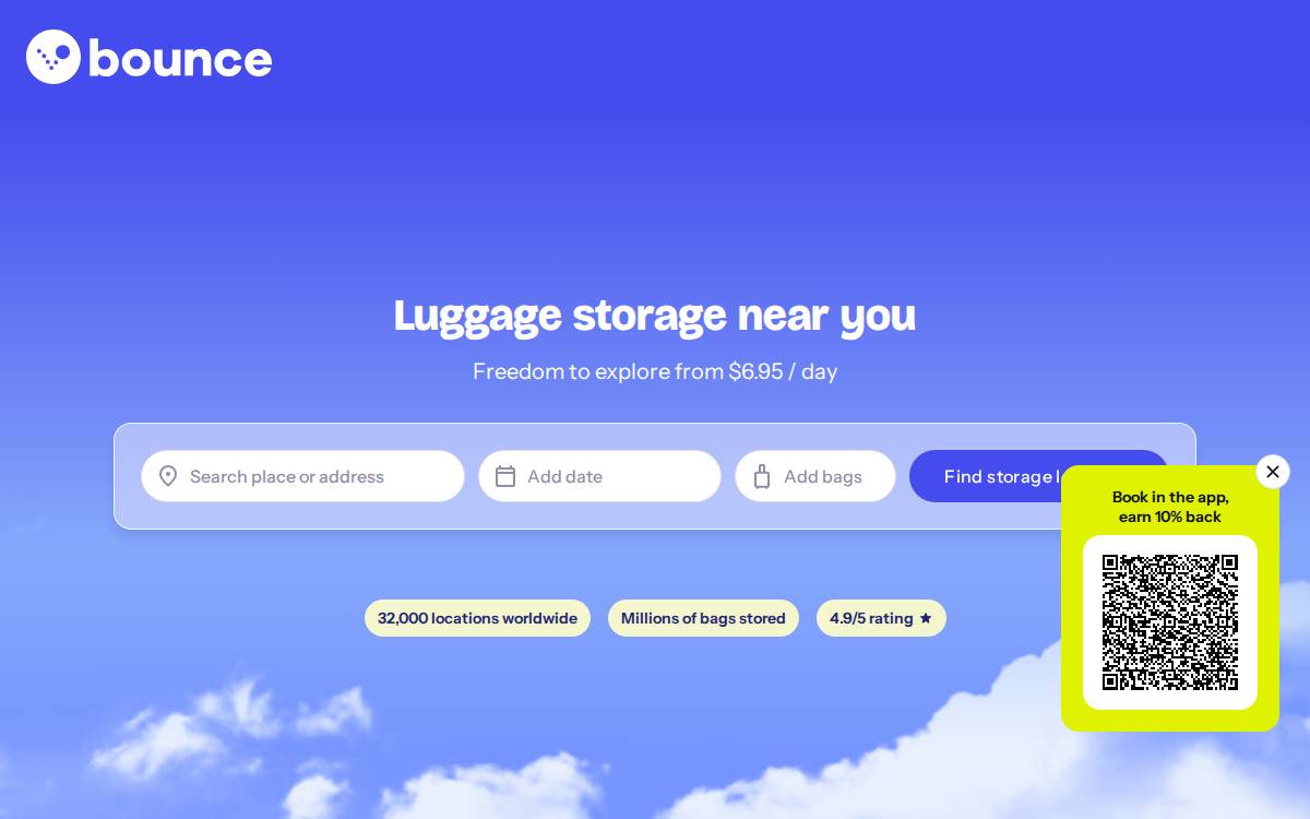 Bounce website preview