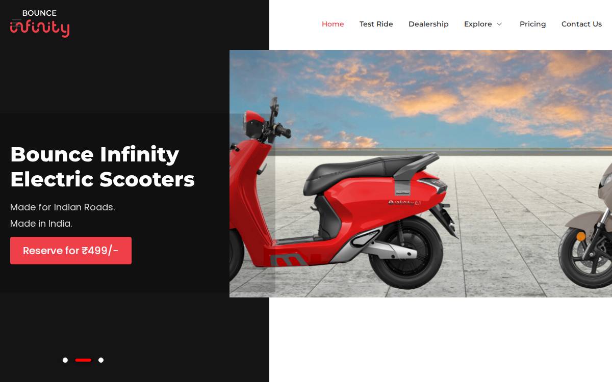 Bounce website preview