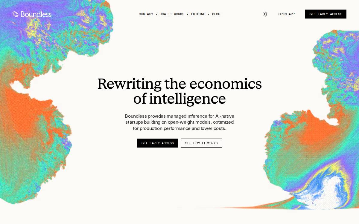 Boundless website preview