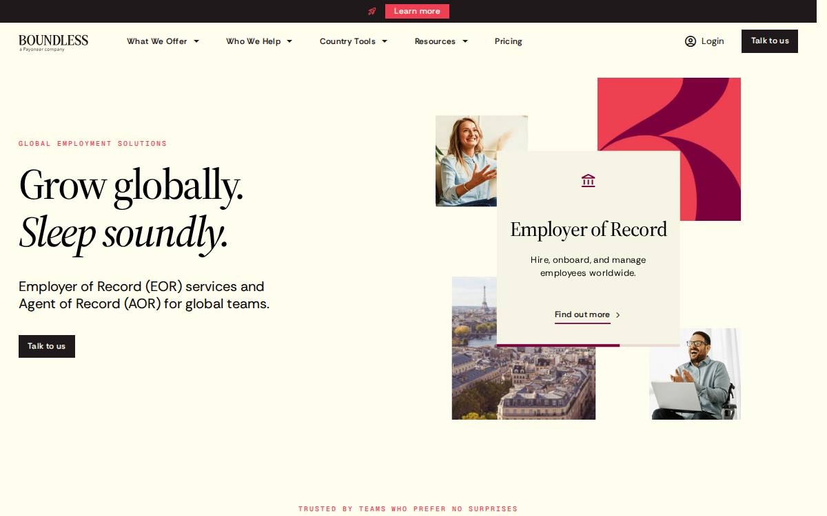 Boundlesshq website preview