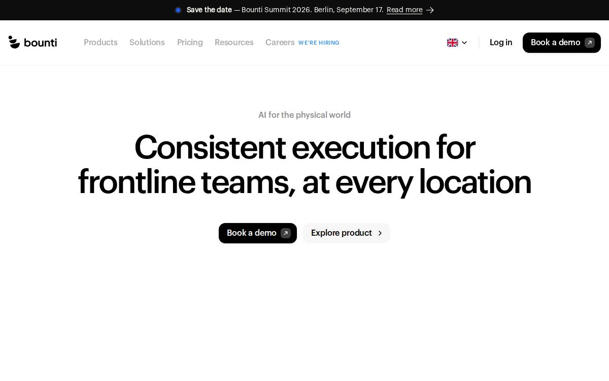 Bounti website preview