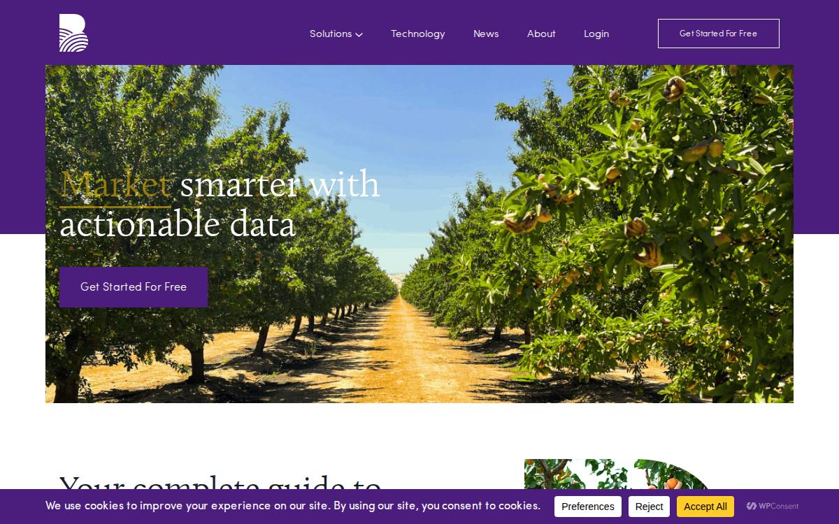Bountiful website preview