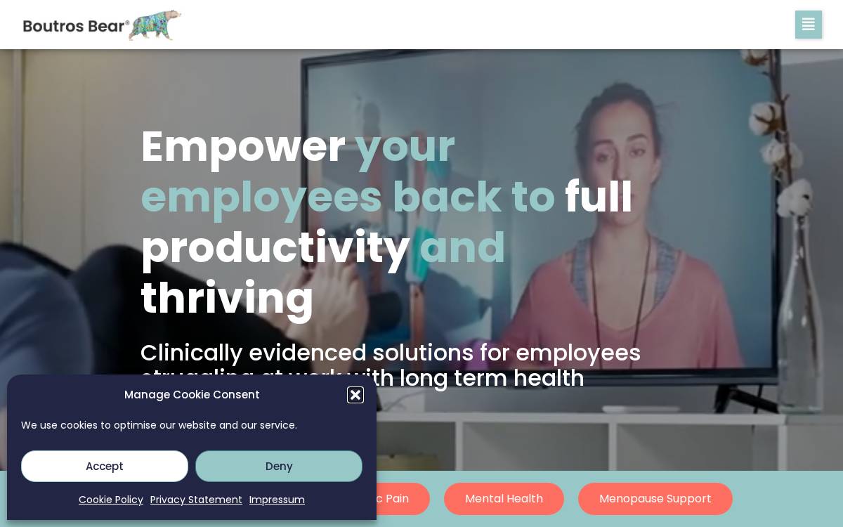 Boutros Bear website preview