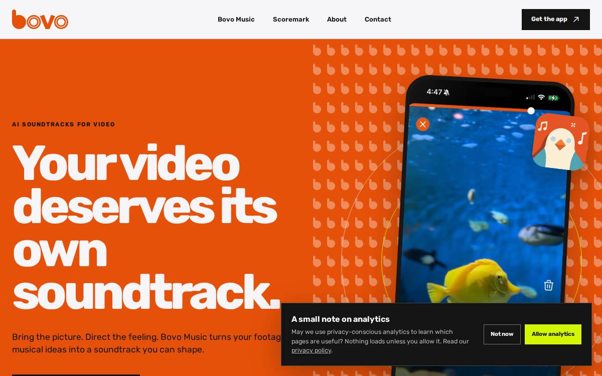 Bovo website preview