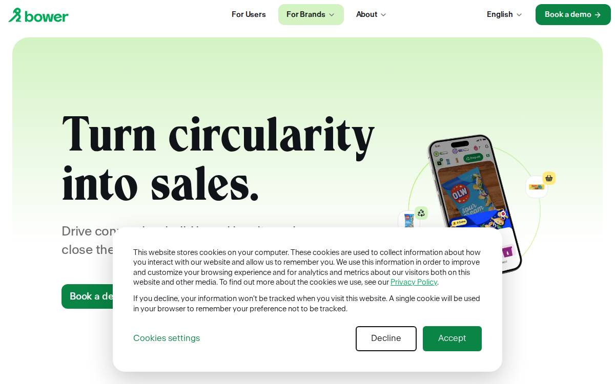Bower website preview