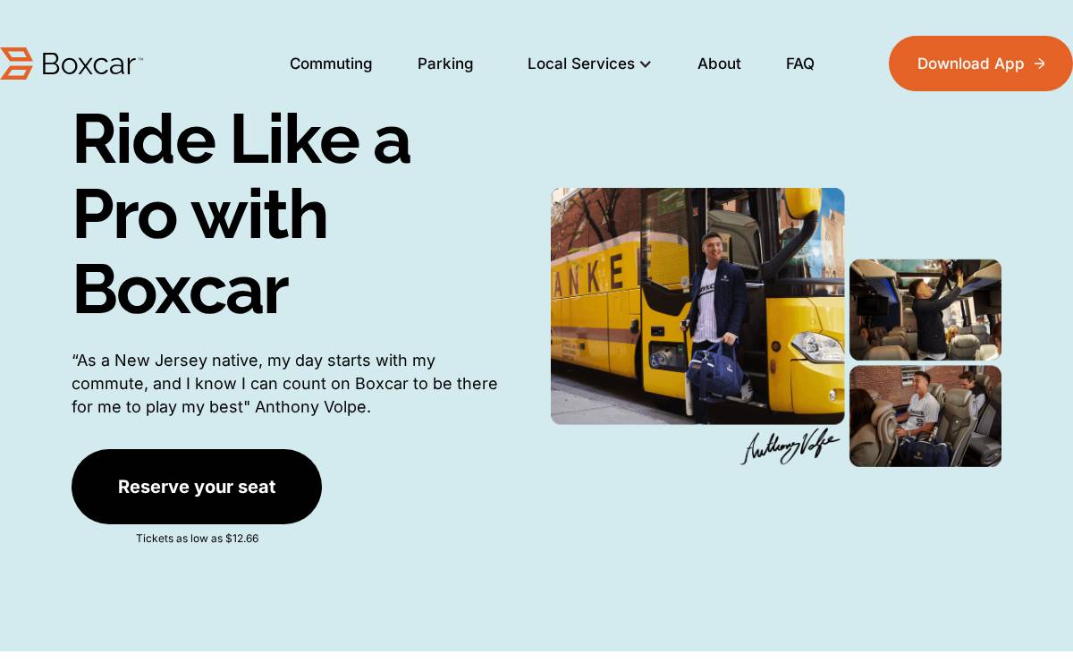 Boxcar website preview