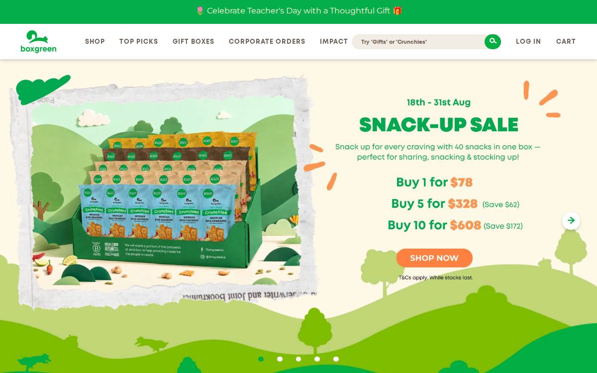 Boxgreen website preview