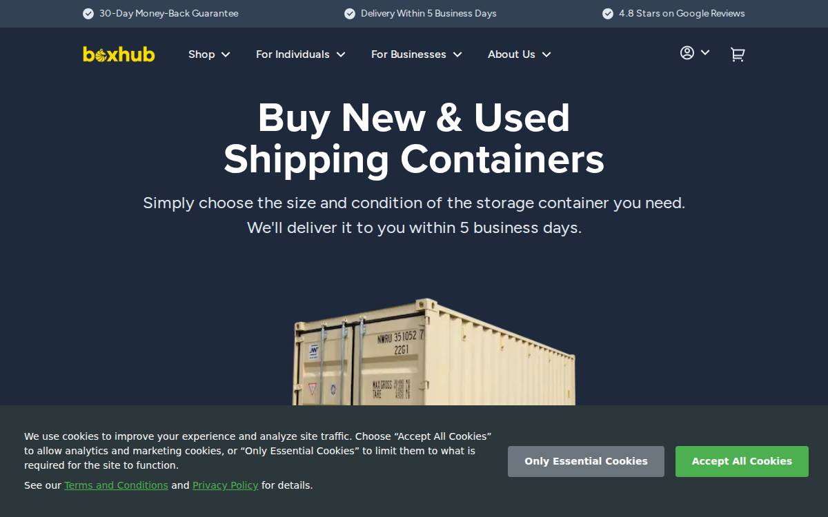 Boxhub website preview