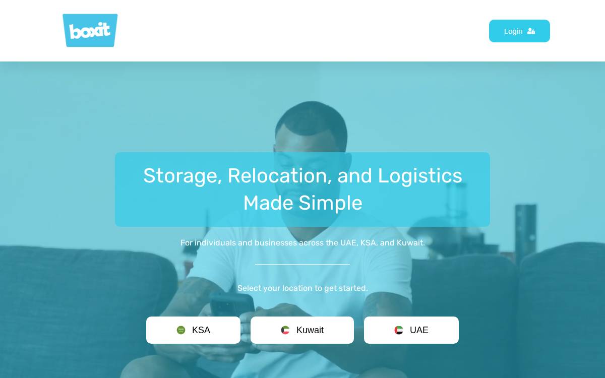 Boxitstorage website preview