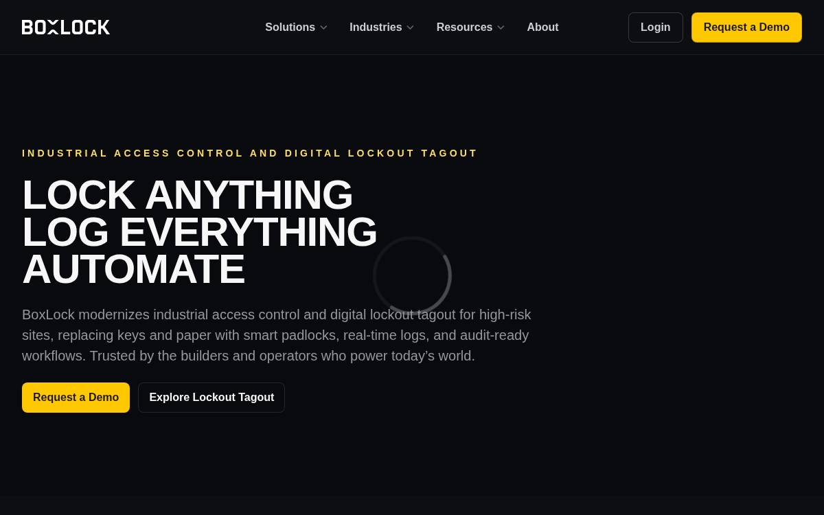 BoxLock website preview