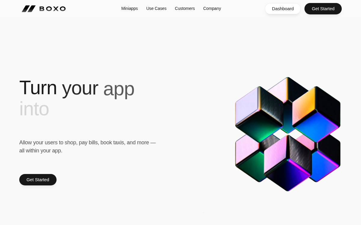 Boxo website preview