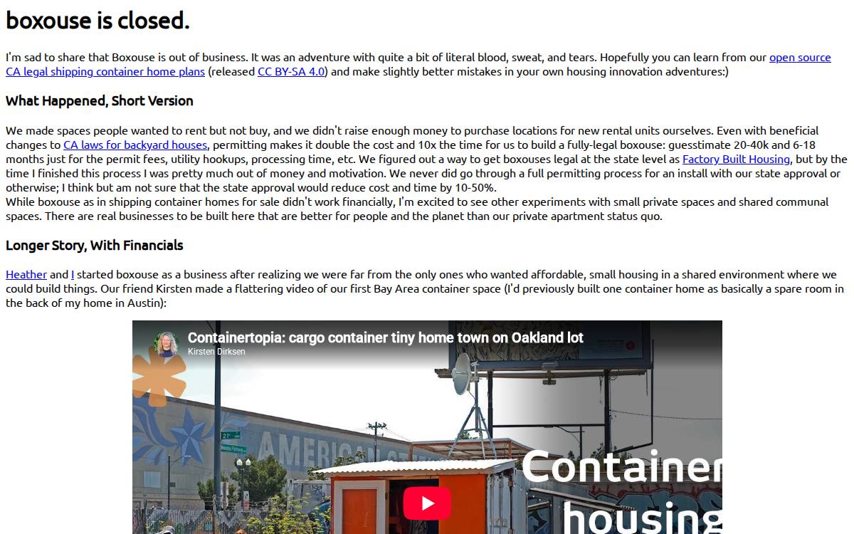 boxouse website preview