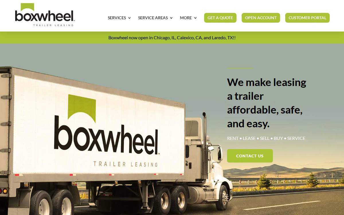 Boxwheel website preview