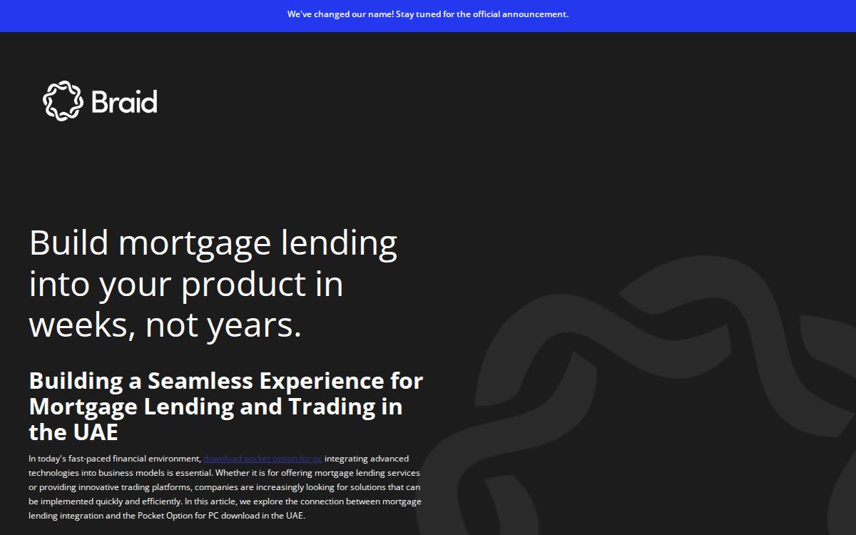 Braidlending website preview