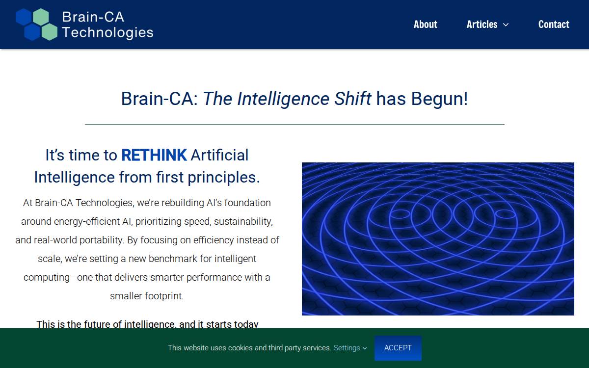 Brain-CA Technologies website preview