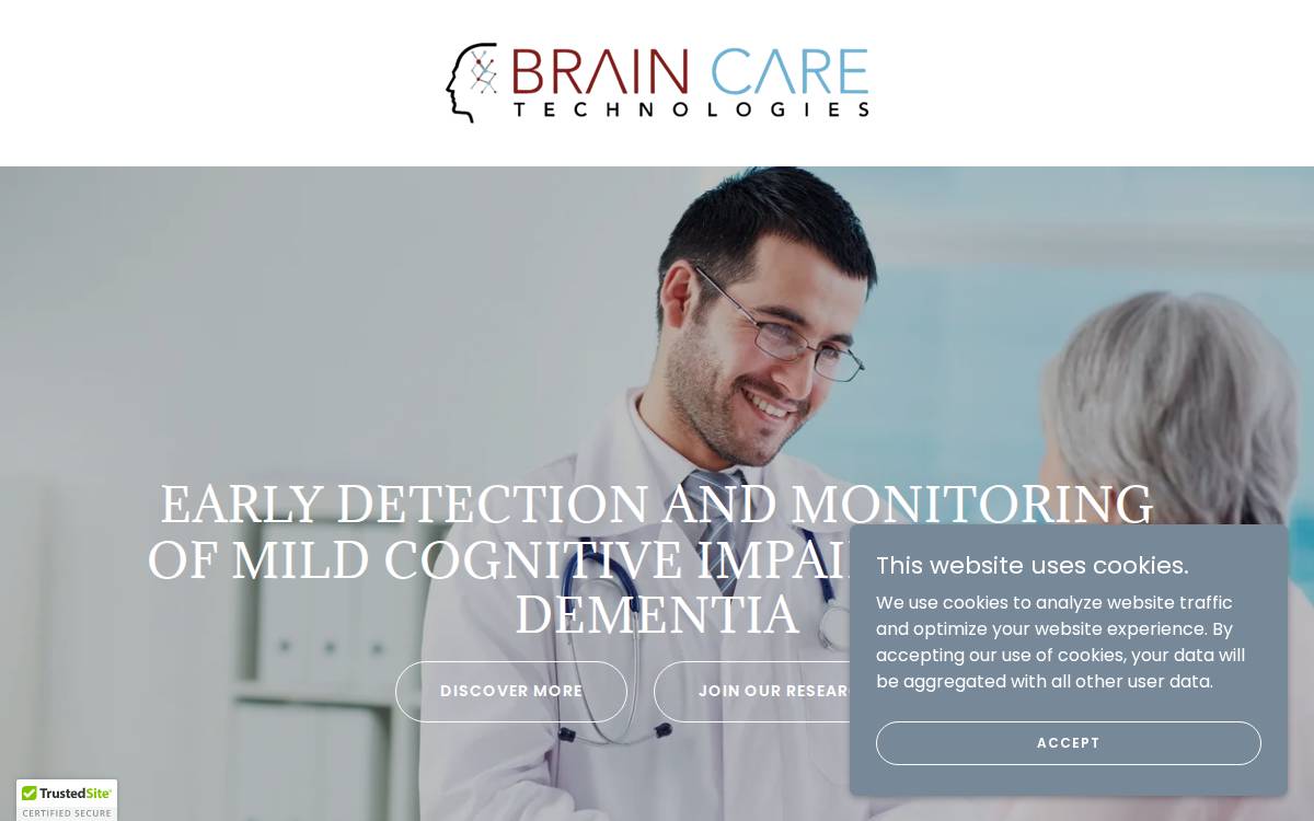 Brain Care Technologies website preview