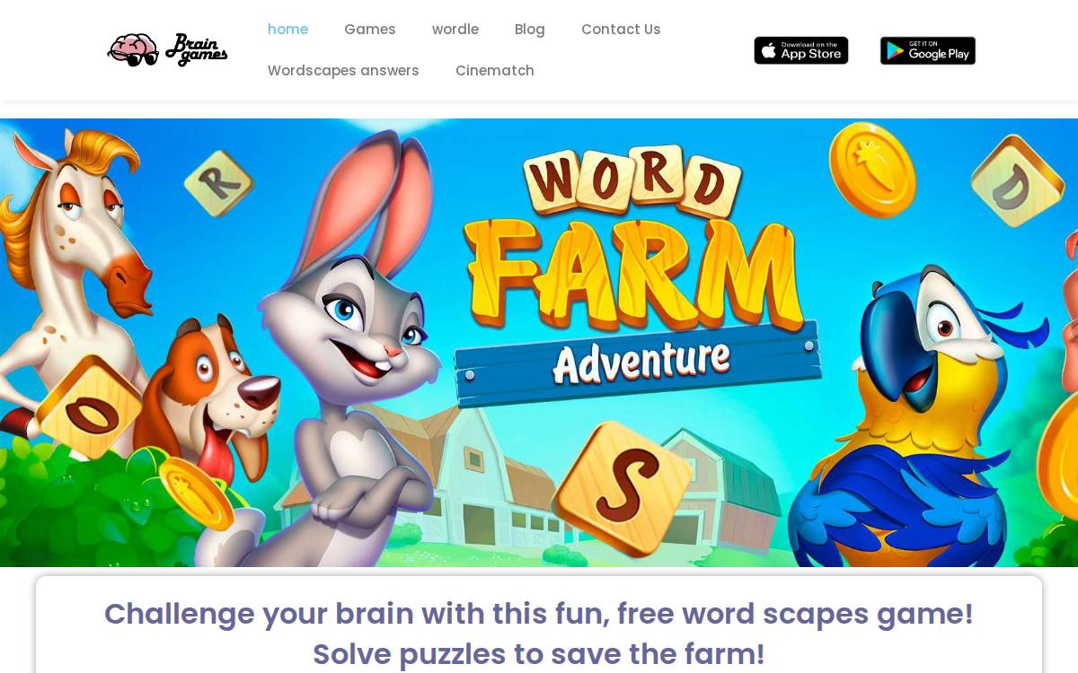Brain Games website preview