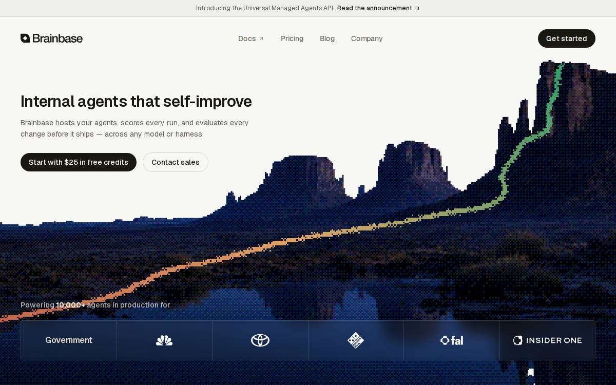 Brainbase website preview