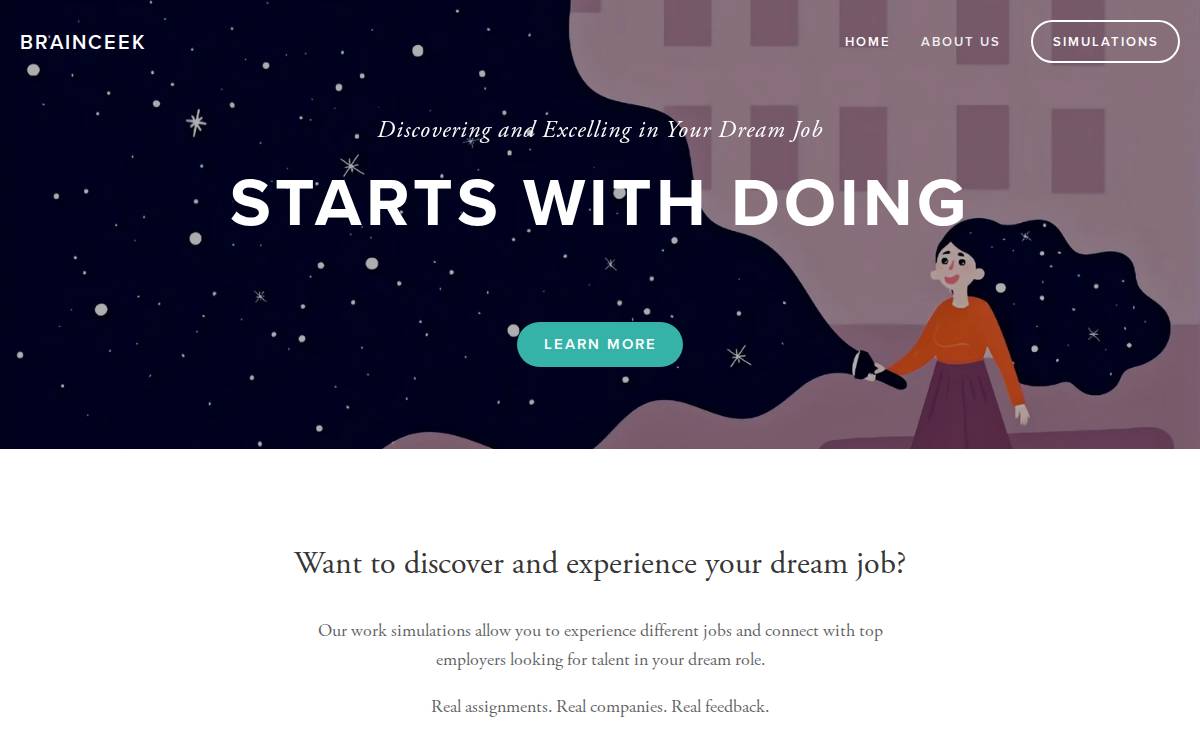 BrainCeek, Inc. website preview