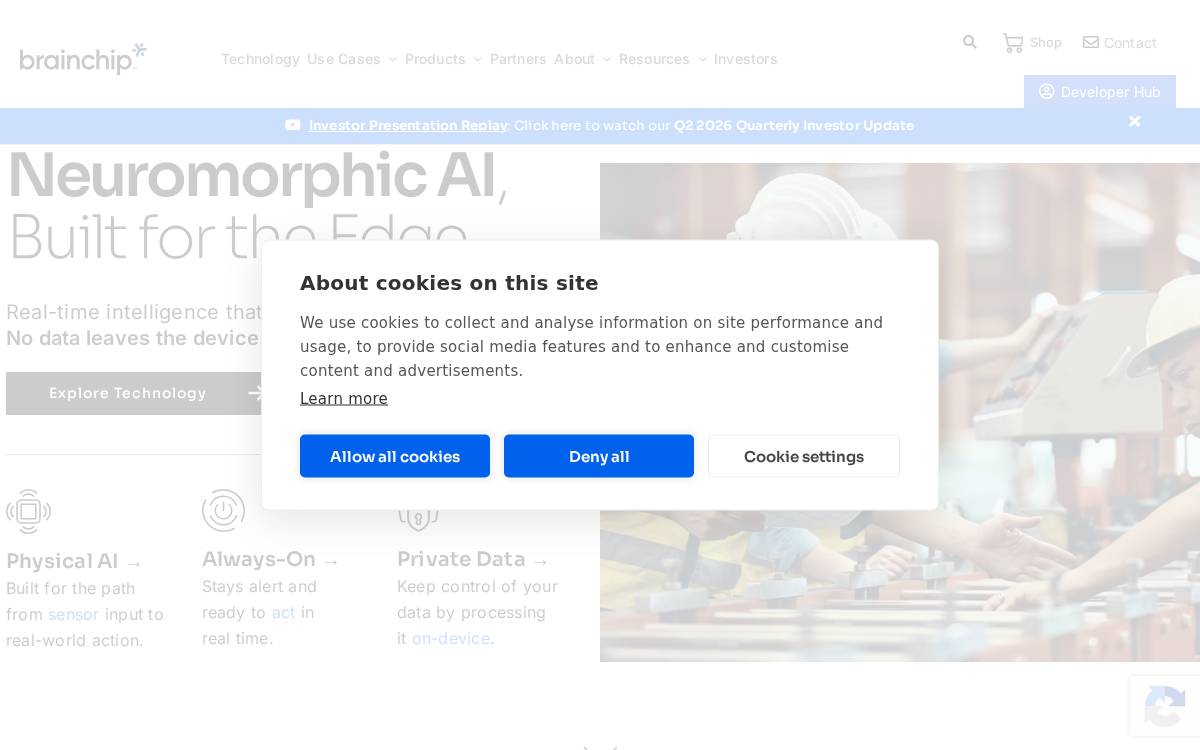 BrainChip website preview