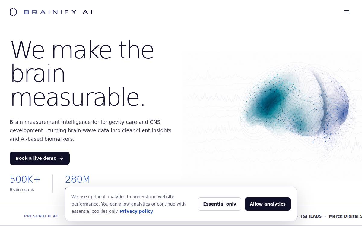 Brainify website preview