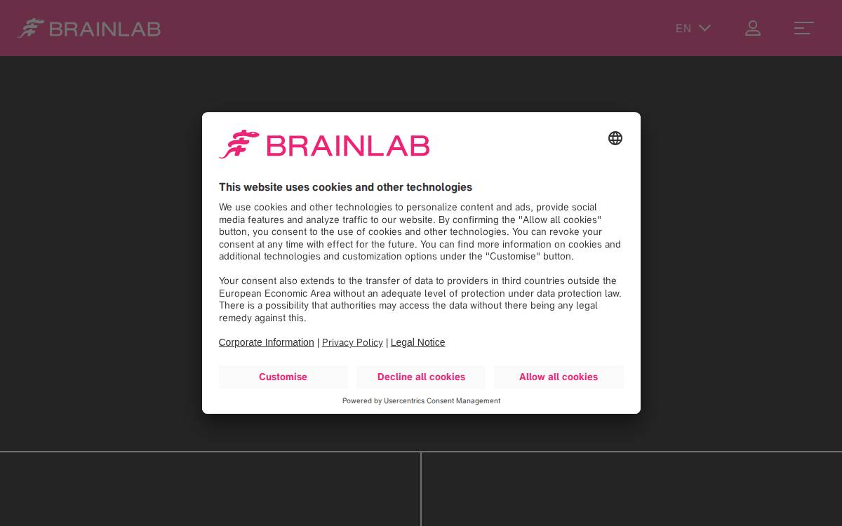 Brainlab website preview