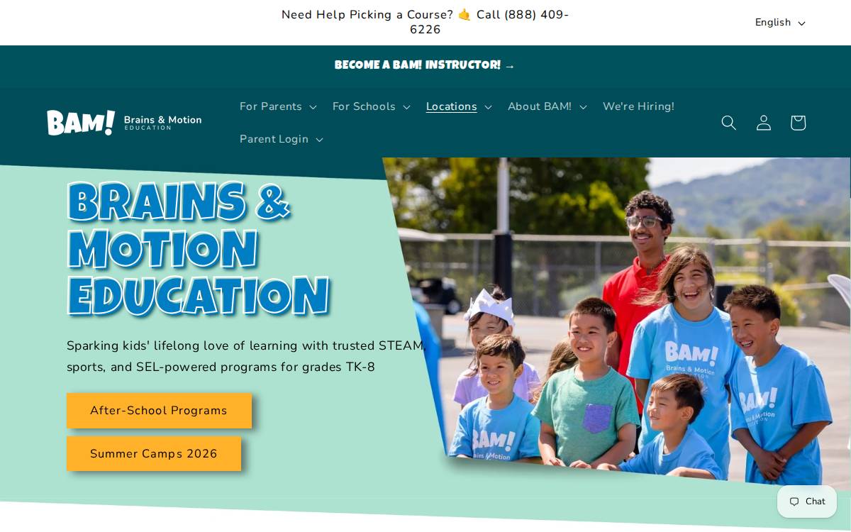 Brains and Motion Education website preview