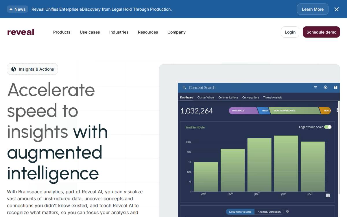 Brainspace website preview