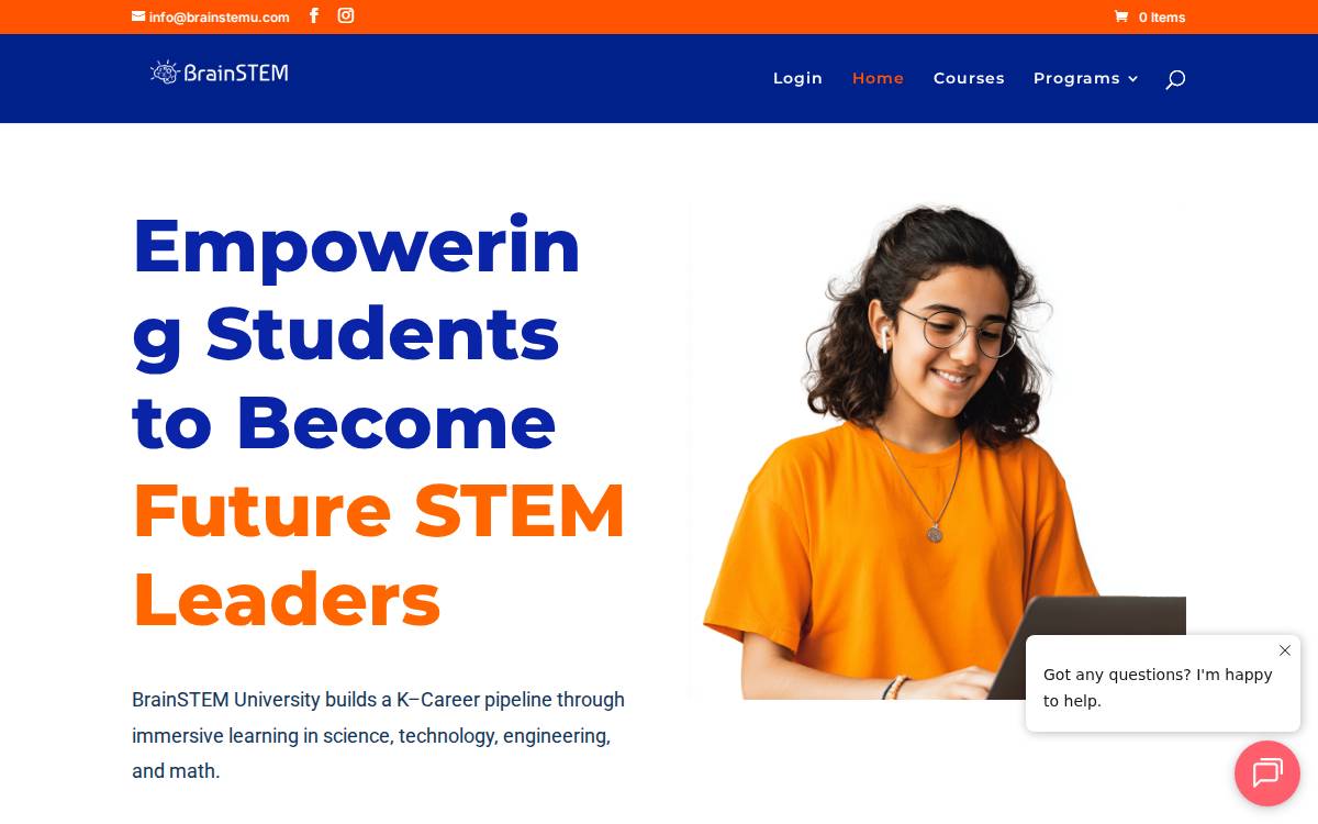 Brainstemu website preview