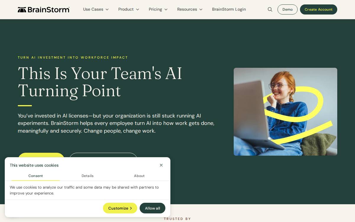 Brainstorminc website preview