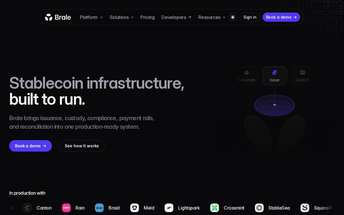 Brale website preview