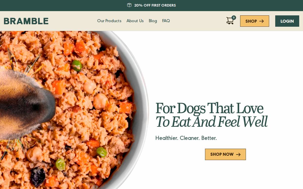 Bramblepets website preview