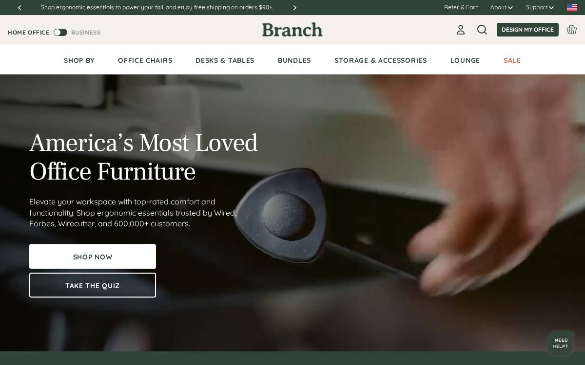 Branch website preview