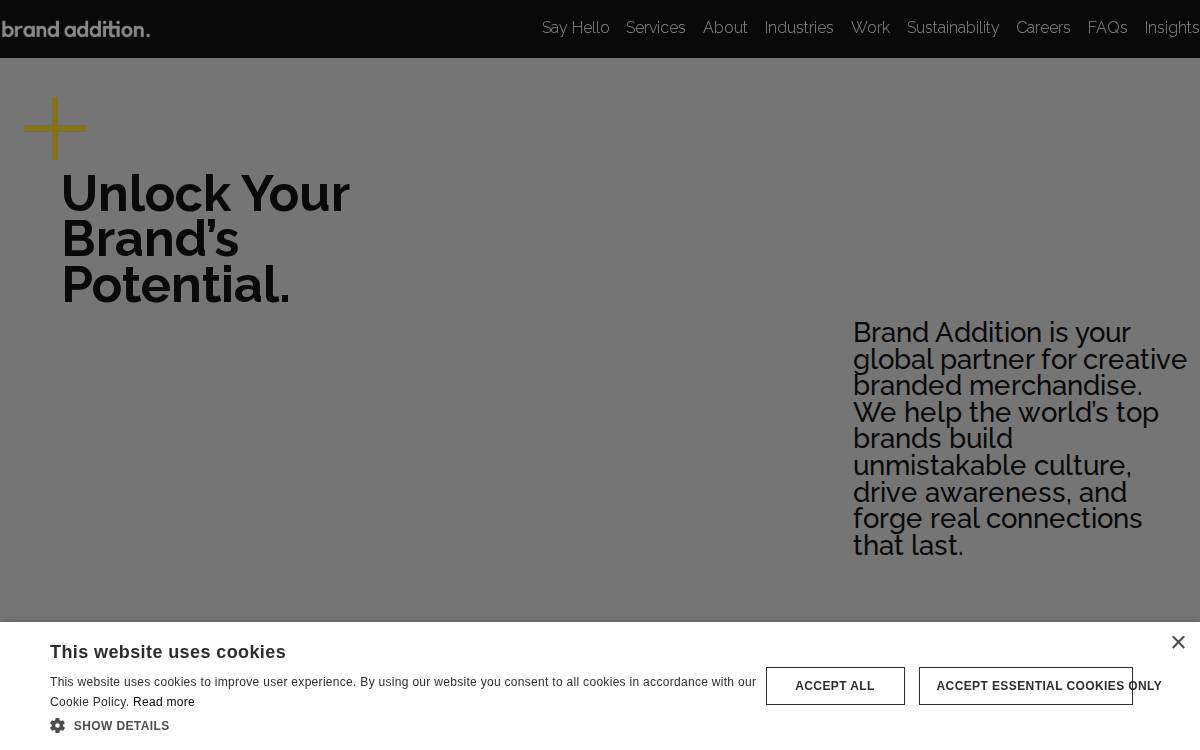Brand Addition website preview