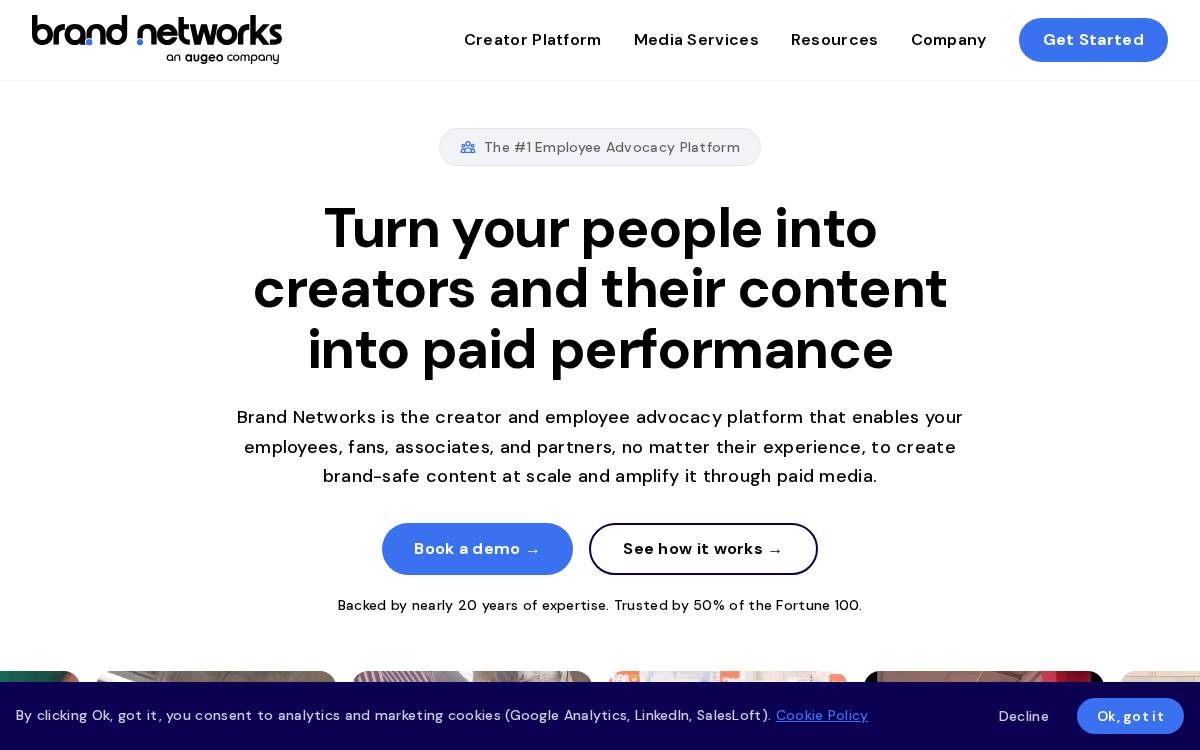 Brand Networks website preview