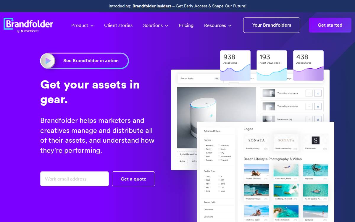 Brandfolder website preview