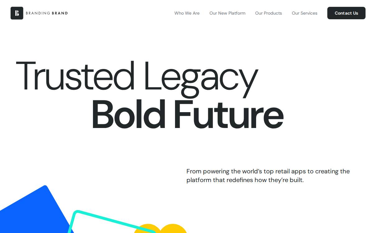 Branding Brand website preview