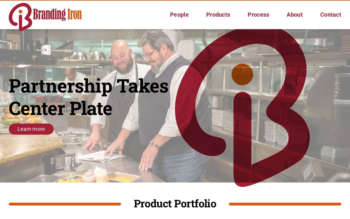 Branding Iron website preview