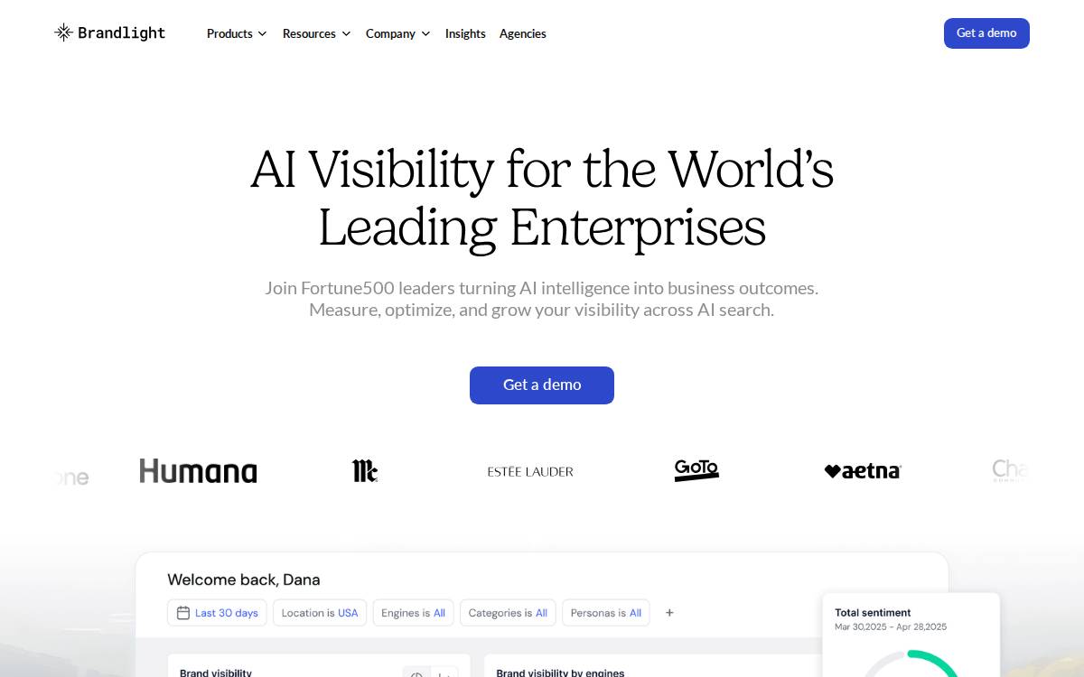 Brandlight website preview