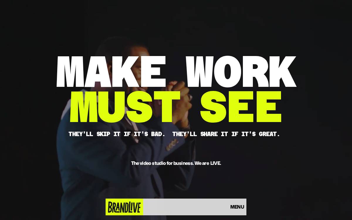 Brandlive website preview