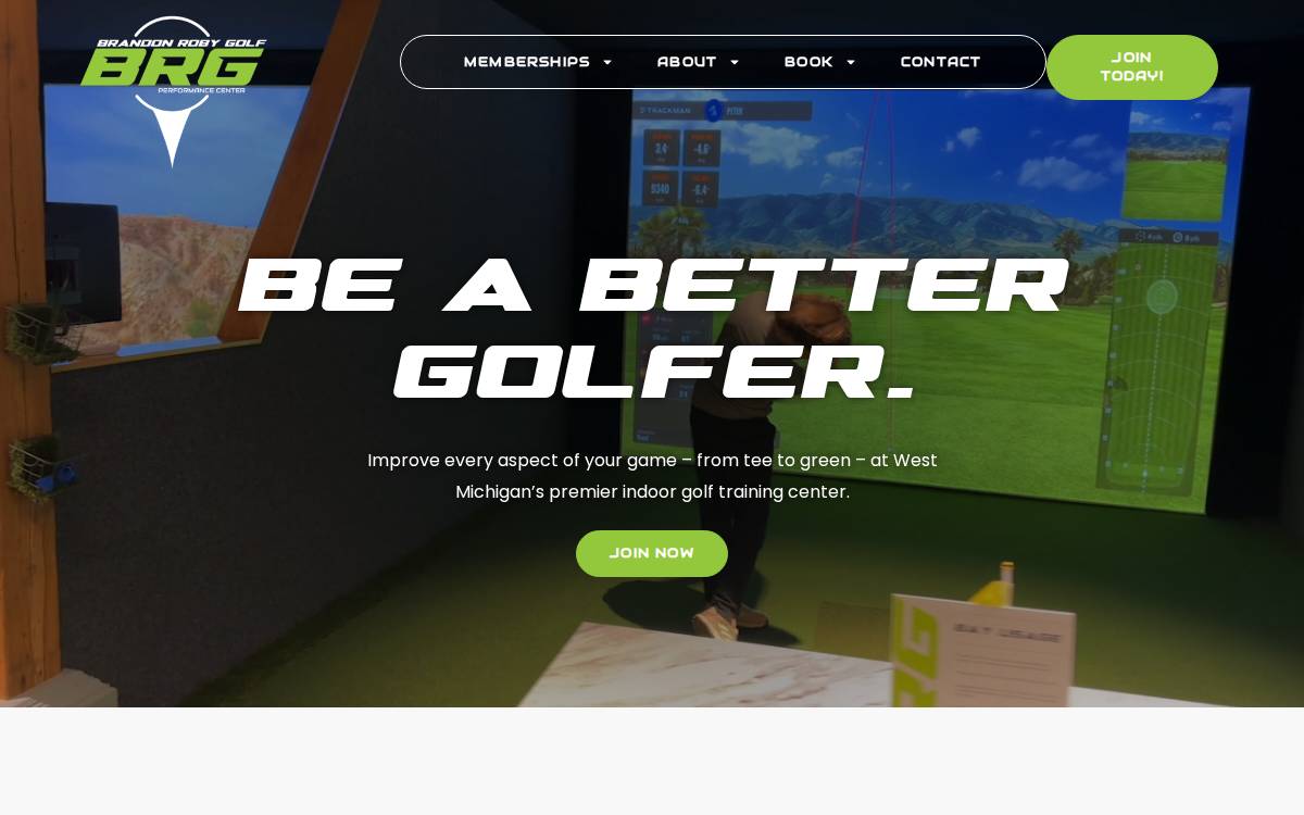 Brandon Roby Golf website preview