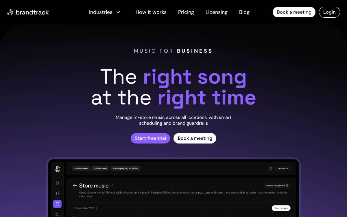 Brandtrack website preview